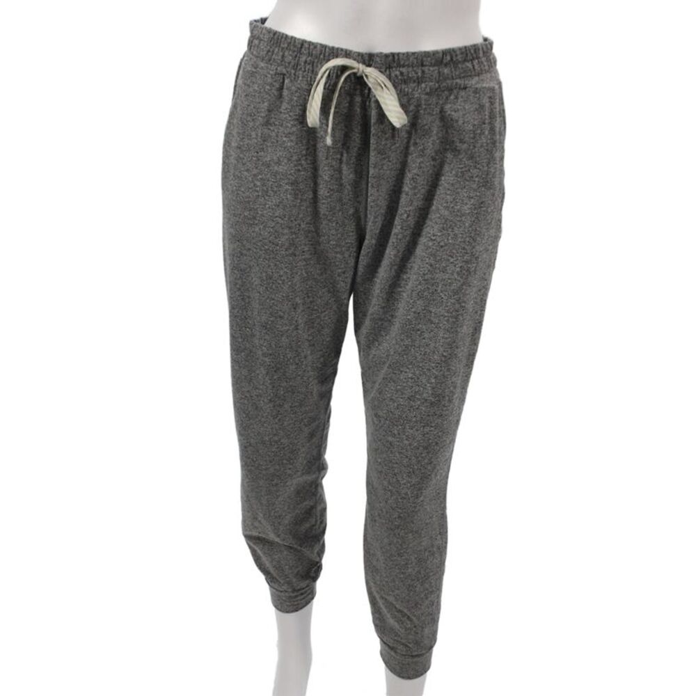 Vuori Women Joggers Gray Drawstring Flecked Recycled Polyester Size M